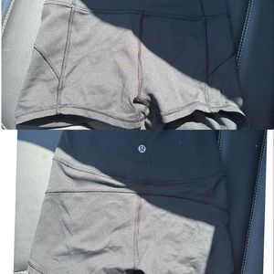 Black lulu lemon biker shorts size 0